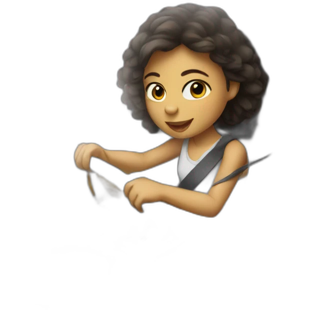 chick driving car emoji