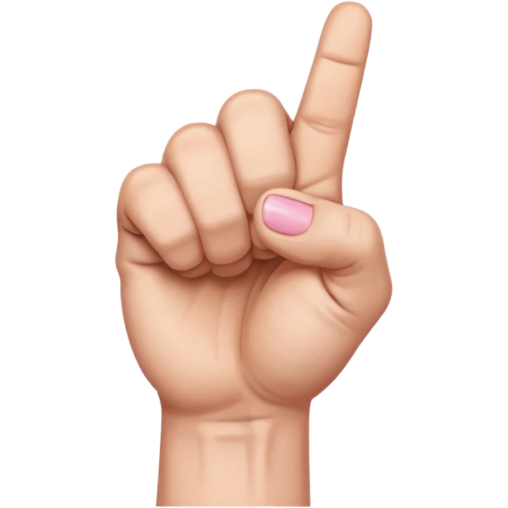 Closed fist with pinky finger sticking up emoji