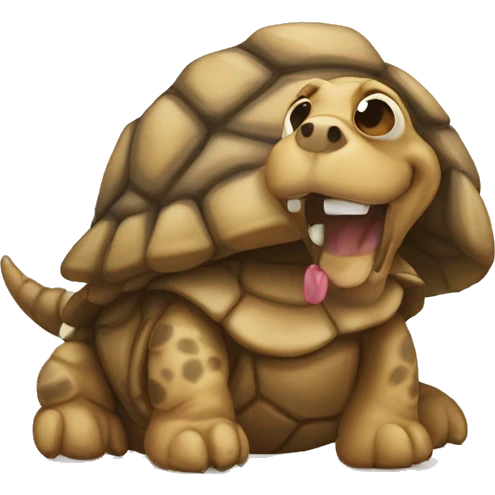 tortoise dog emoji