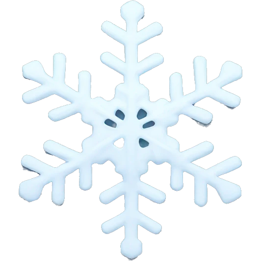 A snowflake  emoji