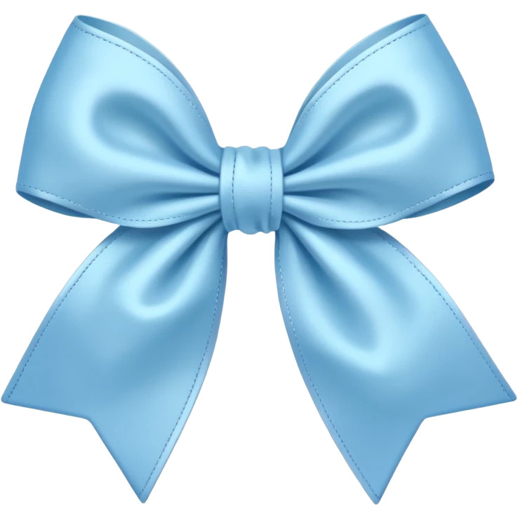 A pastel blue bow  emoji