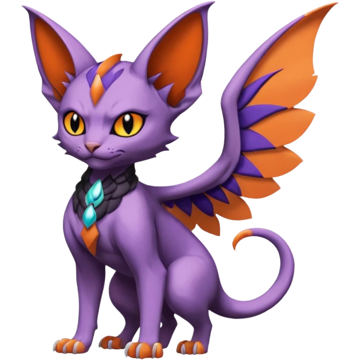 Noivern-Sphynx-Noibat-Torracat-Litten-fusion emoji