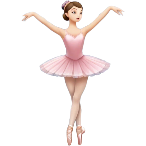 Icon for Ballet: a theater stage with silhouette of a ballerina in an elegant pose, surrounded by spotlight and stage lights. The icon should convey the grace and beauty of ballet, with focus on the dancer and the dramatic lighting. Transparent background. emoji