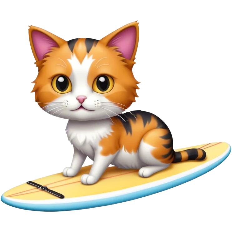 cat on a surfboard emoji