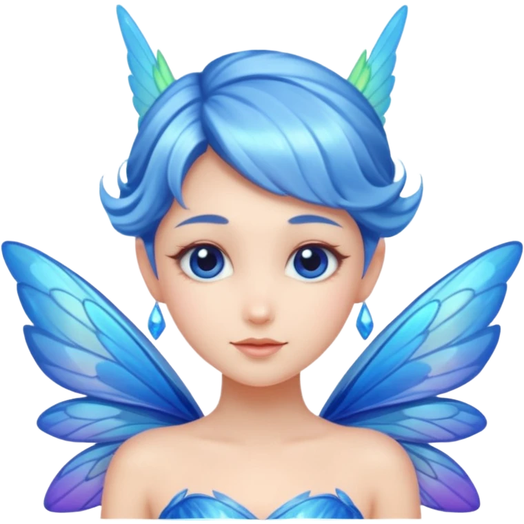 Blue fairy emoji