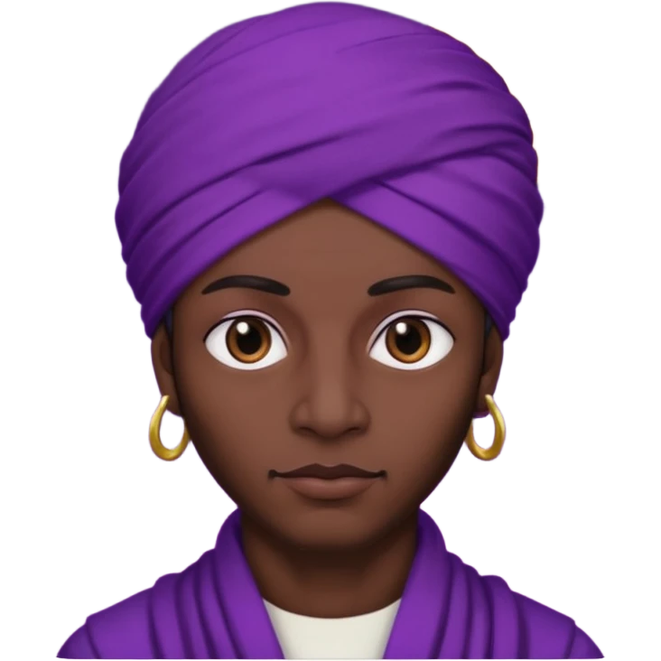 Con el planeta Saturno 🪐 (esto tiene que ser el elemento más importante) , un moro con turbante 👳🏾‍♂️ y la cara del diablo morada esta 😈  emoji