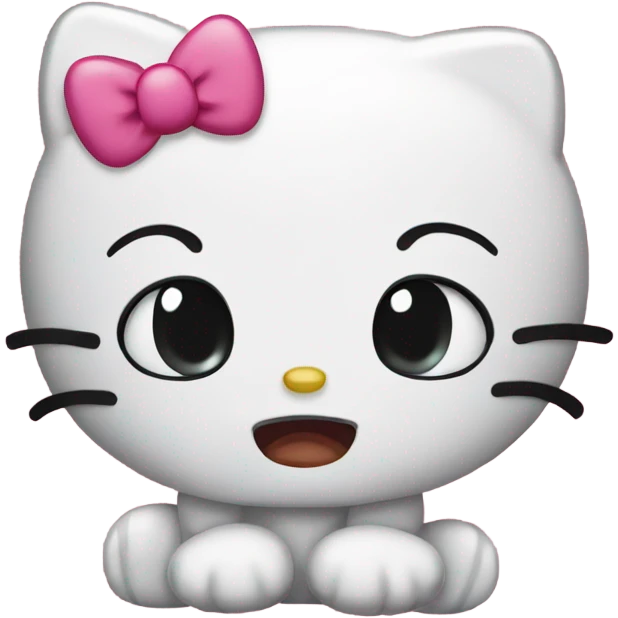 Hello kitty crying emoji