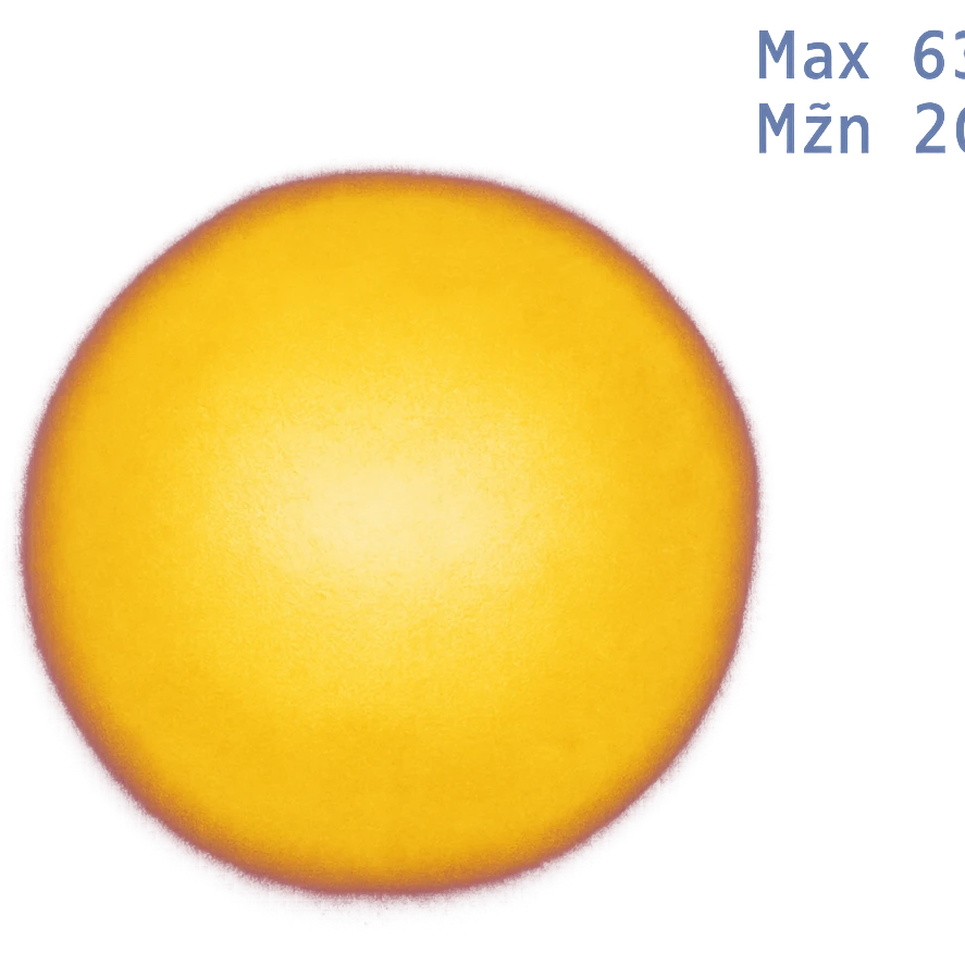 A circle in emoji style with a thermal camera effect, yellow color emoji