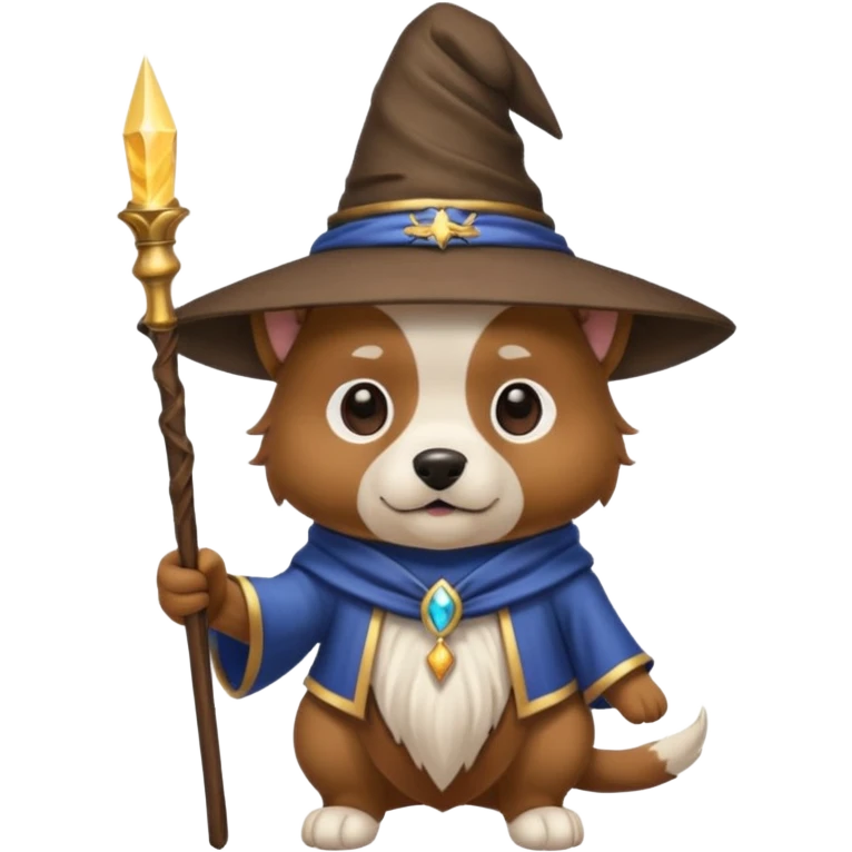 Dog wizard emoji