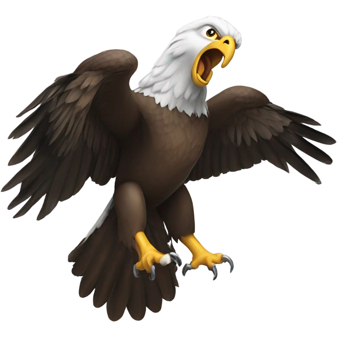 Eagle with a ram in its talons emoji
