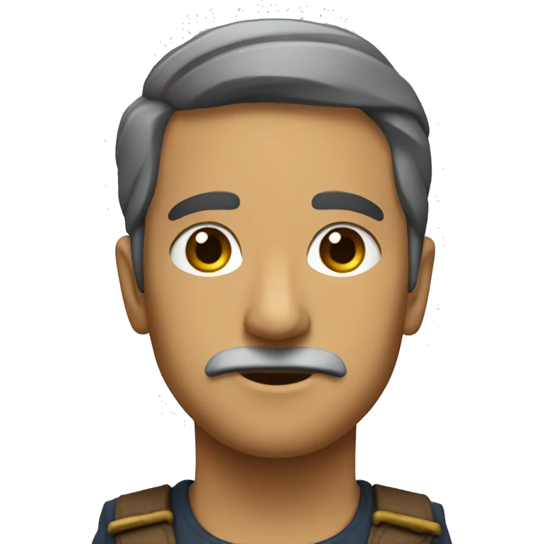 Tres pontos em pé emoji