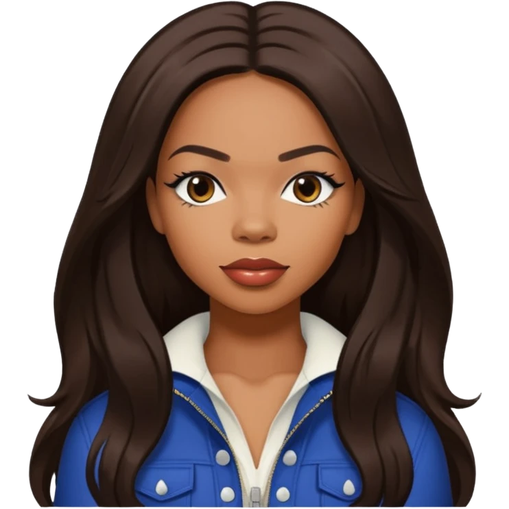 Tenitra Michelle Williams, R&B Singer from Destiny's Child with long dark brown hair, medium dark skin emoji