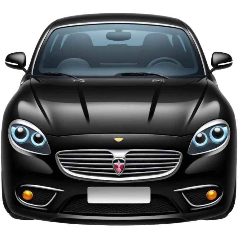 Fancy black car emoji