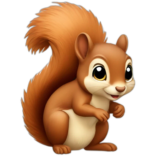 Cute squirrel  emoji