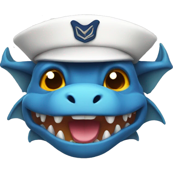 dragon with sailor hat emoji