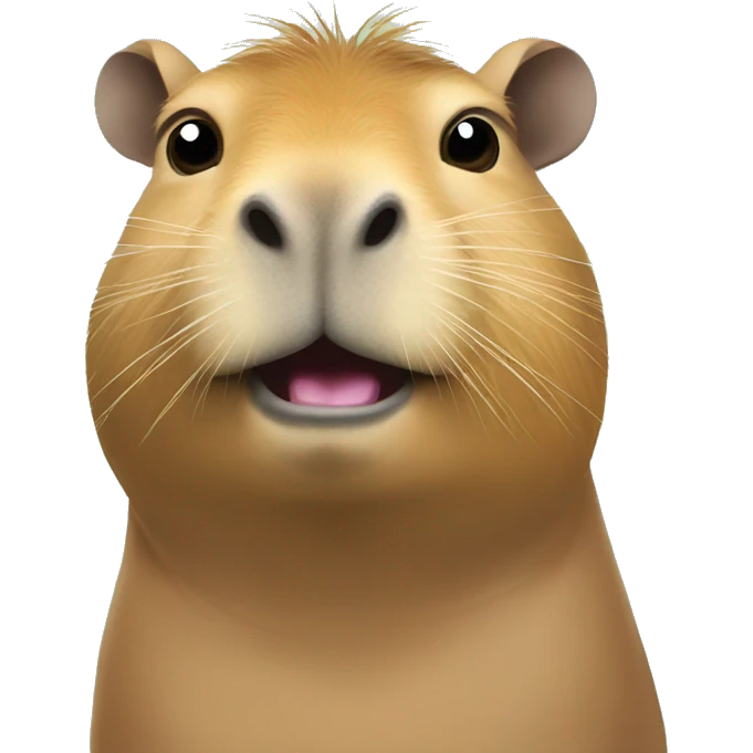 Capybara combined with frog emoji