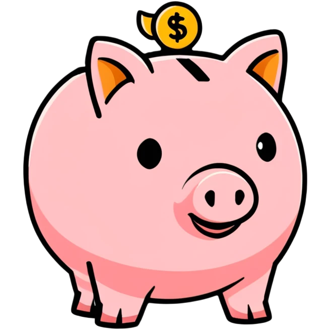 piggy bank representing savings emoji