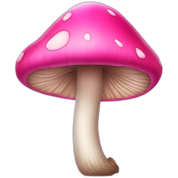 Pink mushroom emoji