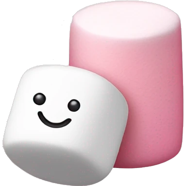 pink and white marshmallows emoji