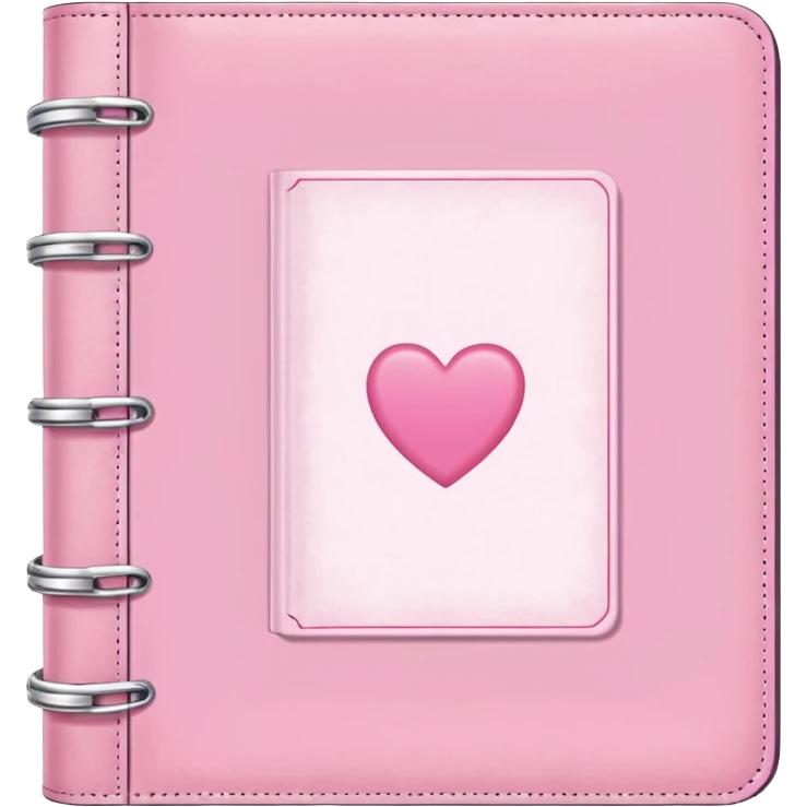 pink diary, coquette, loveshackfancy style, ring binder, no leather  emoji