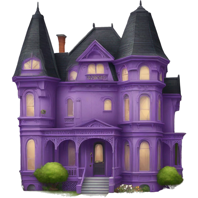 Purple Victorian mansion  emoji