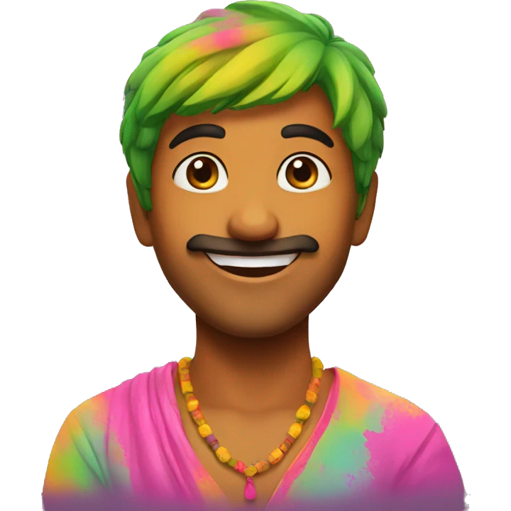 Happy holi  emoji