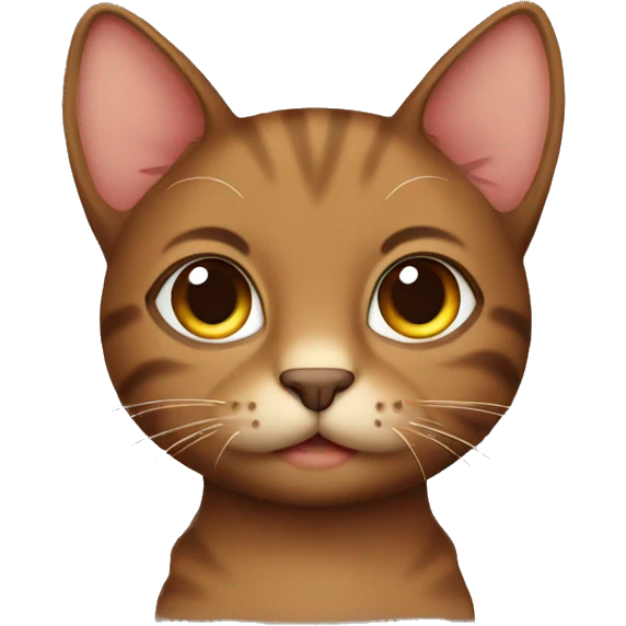brown kitty emoji