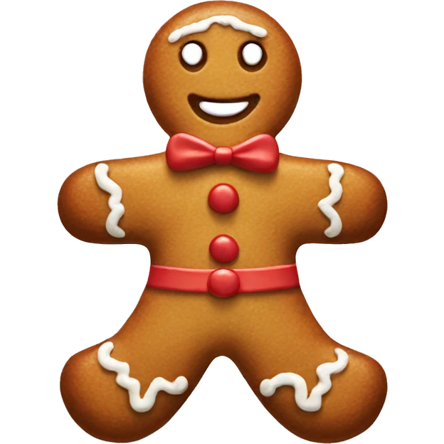 gingerbread man emoji