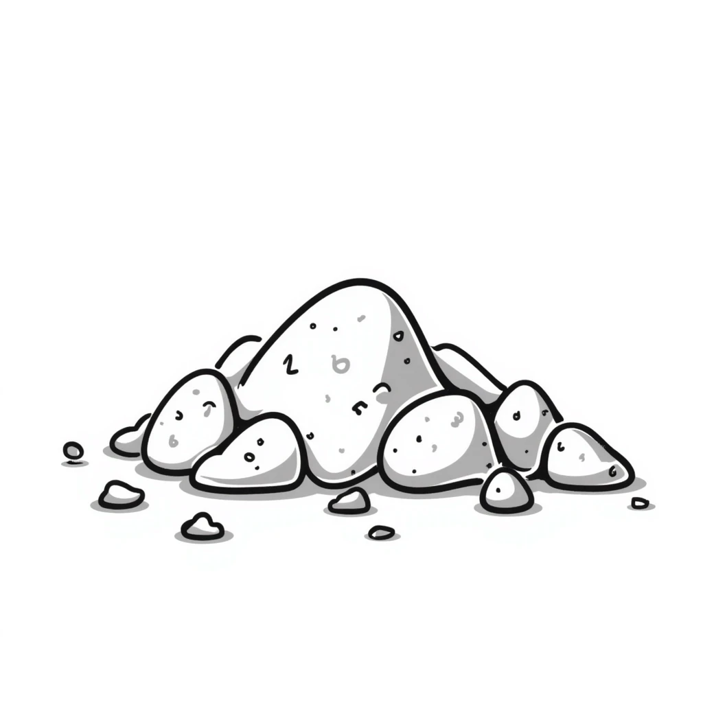 hand-drawn pile of sugar crystals emoji