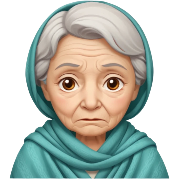 сгенерируй пенсионерку бедного emoji