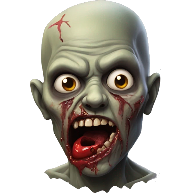 zombie heart realistic emoji