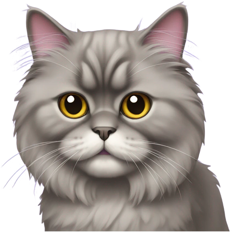 Purple Persian cat emoji