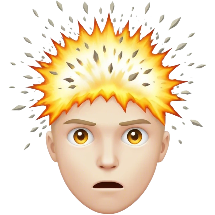 Ein toten Kopf mit der explodiert  emoji