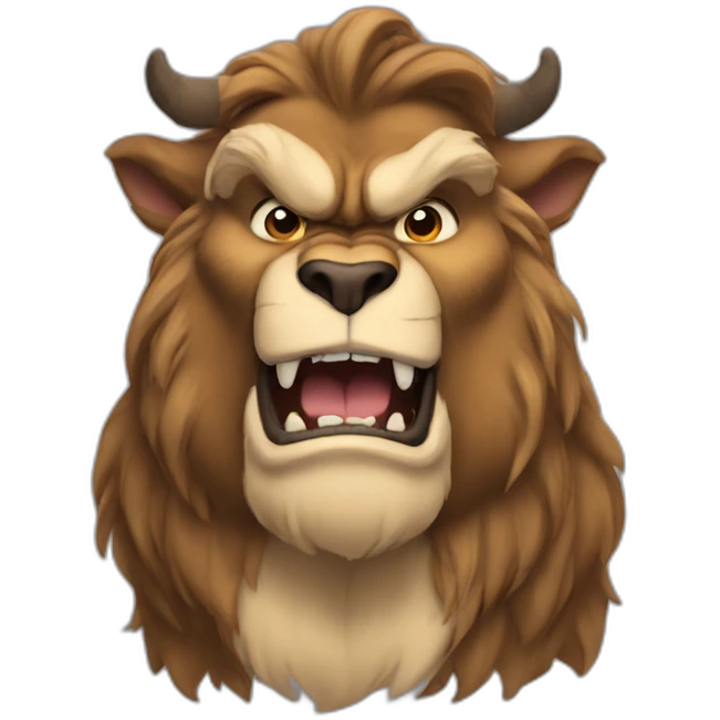 beast from beauty and the beast emoji