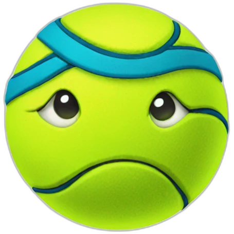 tennis ball thinking emoji