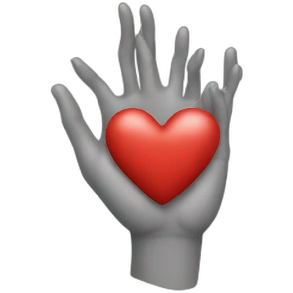Coeur avec les mains  emoji