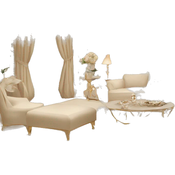 Glam beige decor room emoji