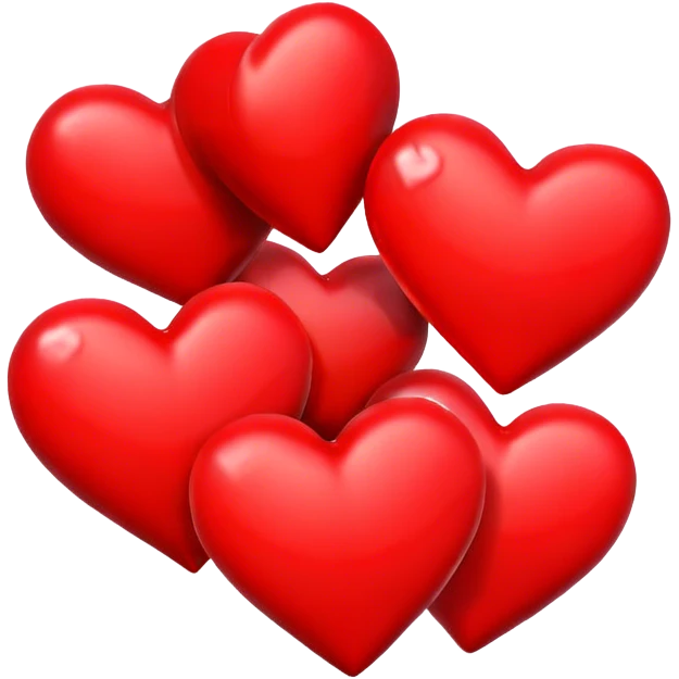 Four hearts emoji