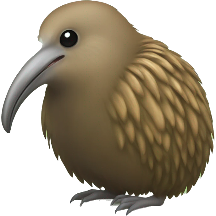 brown kiwi bird emoji