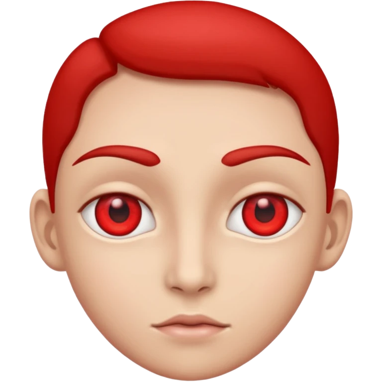 Emoji con todo los ojos de rojos  emoji