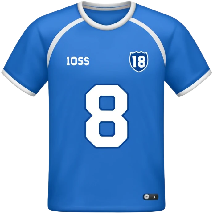 Football T-shirt saying Danyaal on the back with number 18 emoji