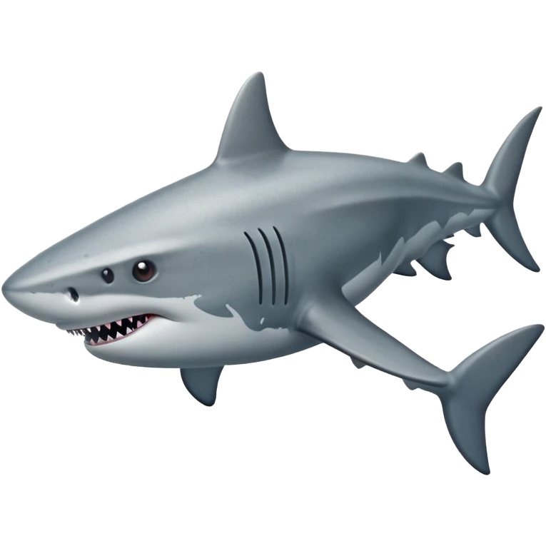 walking shark emoji