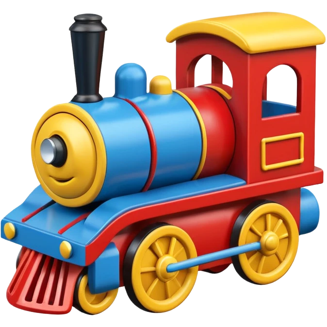 wooden train toy emoji