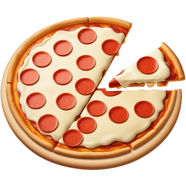 Pizza, french fries ice cream mixed together pizza pizza emoji