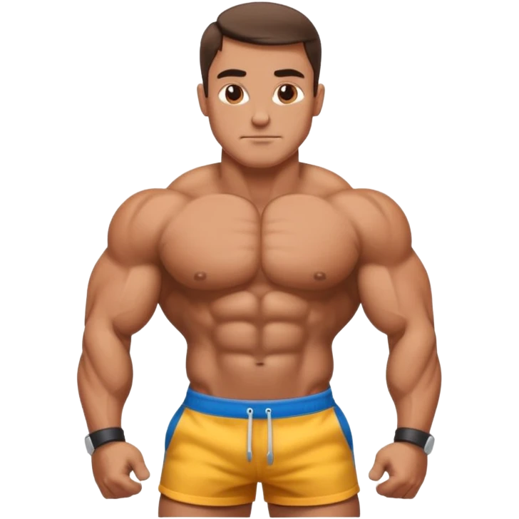bodybuilder posing emoji