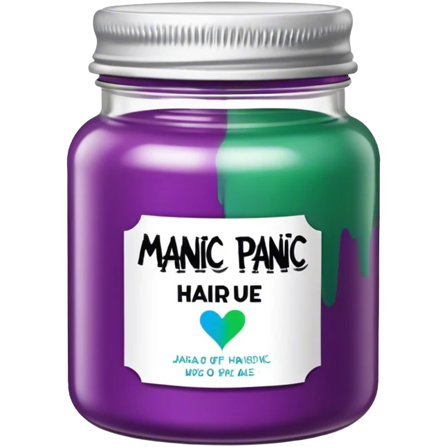 jar of manic panic hair dye emoji