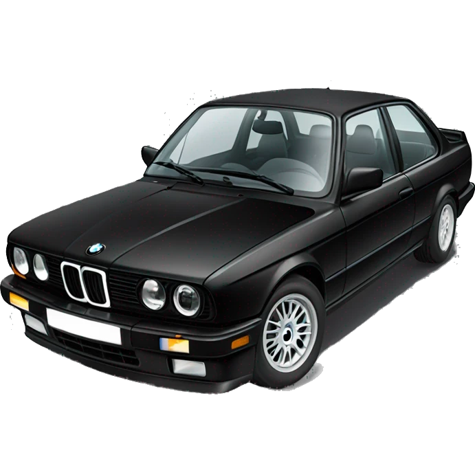 black bmw e30 emoji
