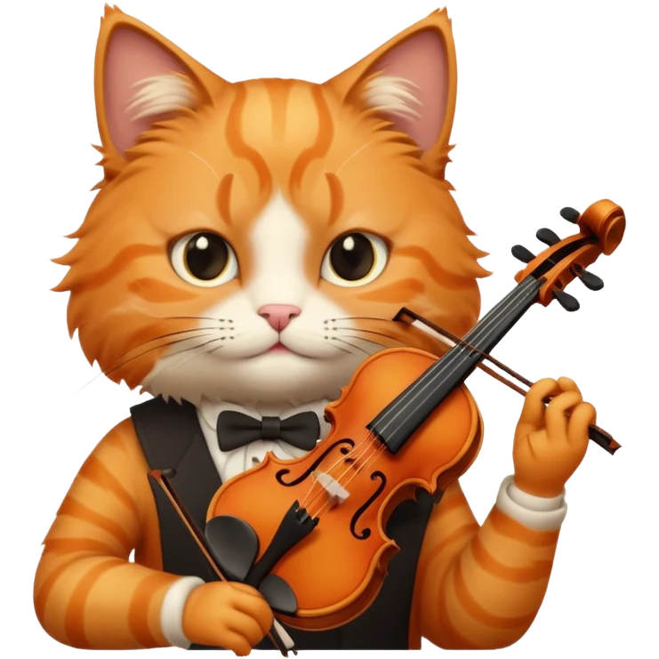 cat violin emoji