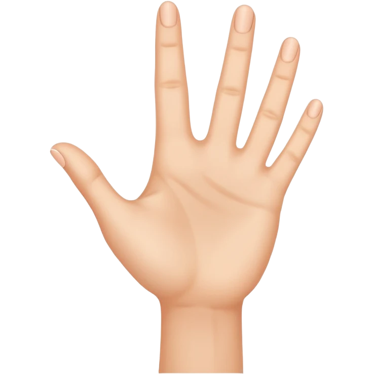 a what  hand with three fingers up emoji