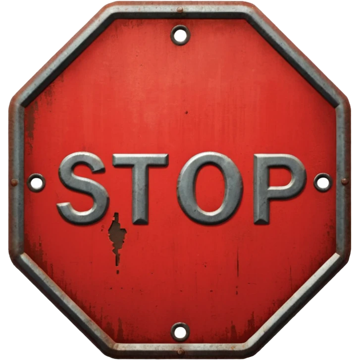 stop sign emoji